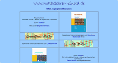 Desktop Screenshot of mathelehrer-reinold.de